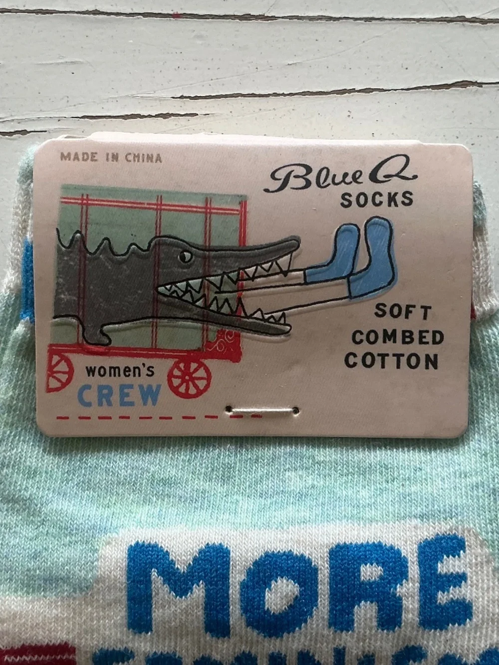 NEW Blue Q More Feminism Less BS ladies socks 5-10